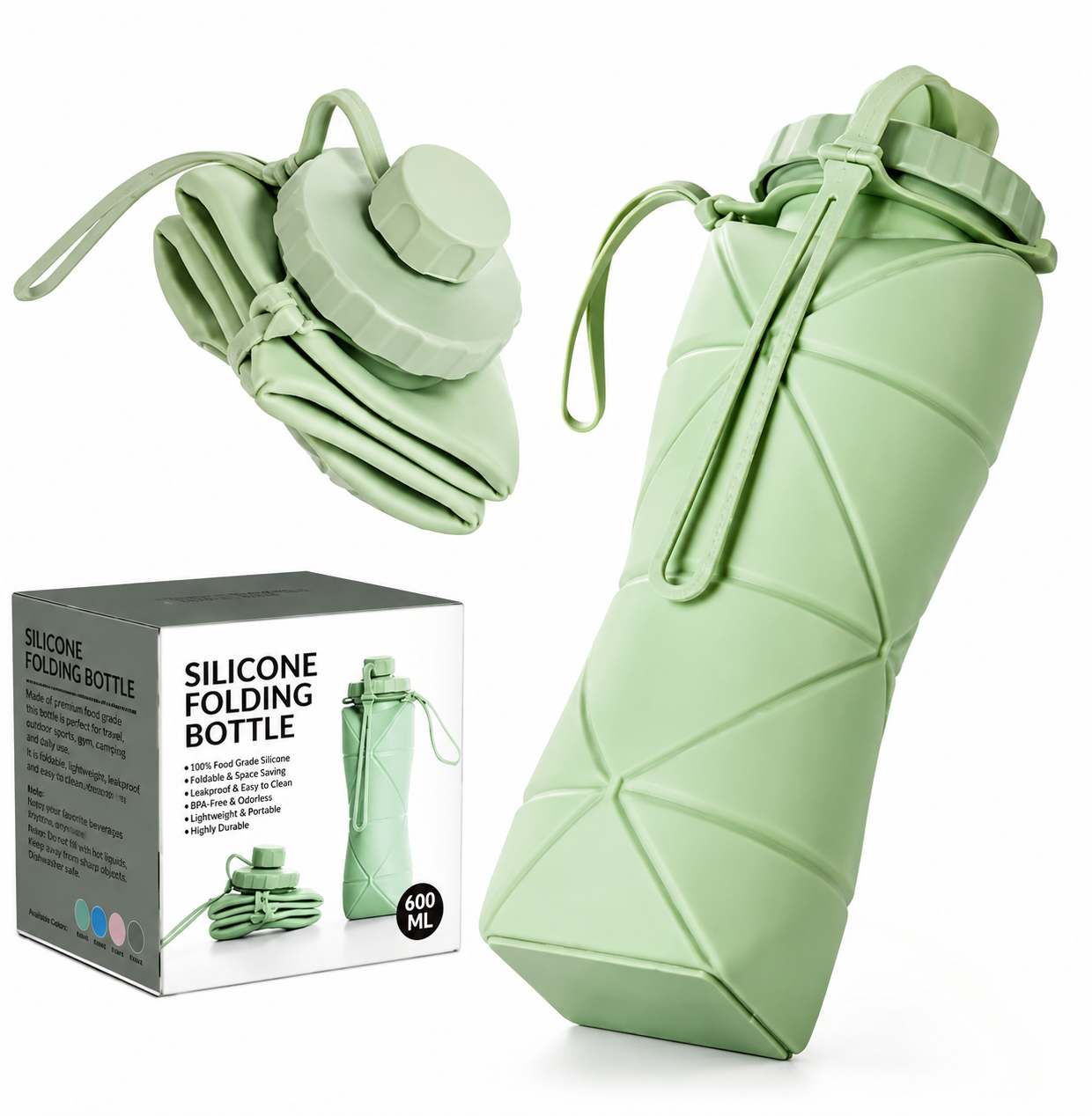 Portable Foldable Water Bottle