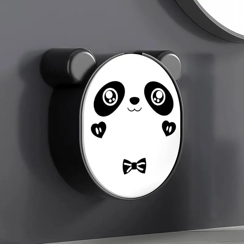 Plastic cute panda soap box wall mounted flip-top drain soap case | no drilling, waterproof - Durable Plastic
