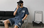 STYLOKETH Men's Tracksuit Co-ord Set – Printed T-Shirt & Shorts