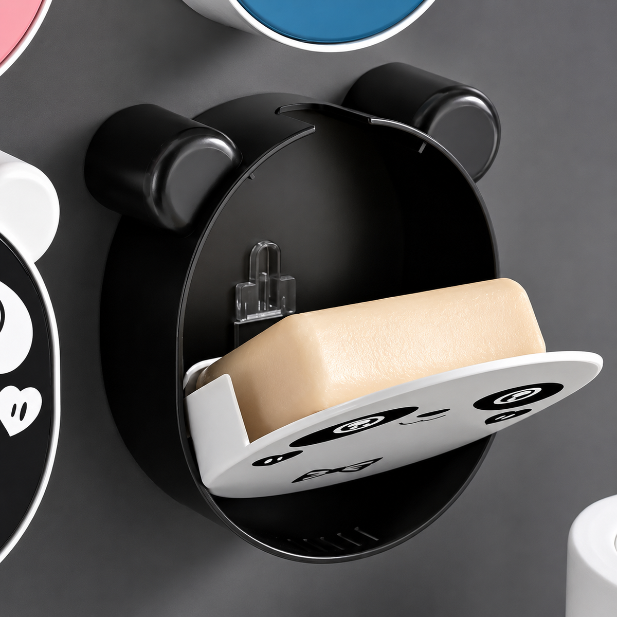 Cute Panda Wall Soap Holder