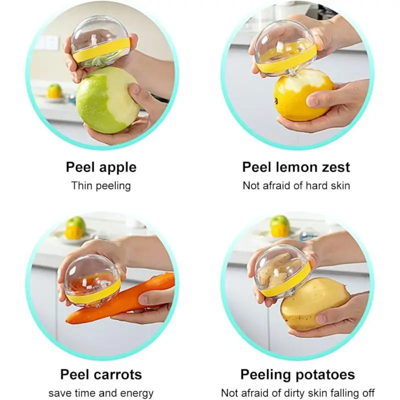 Multifunctional Round Shape Peeler with Container Removable and Washable Storage Type Vegetable Fruit Peeler for Kitchen (1 Pc / Mix Color)