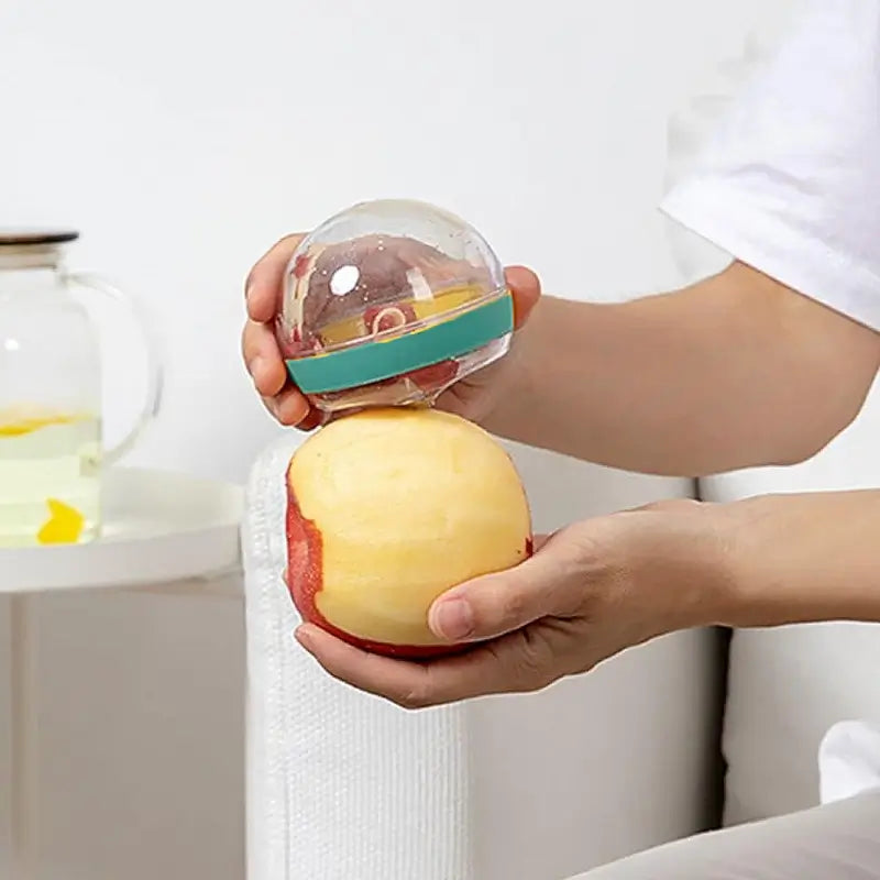 Multifunctional Round Shape Peeler with Container Removable and Washable Storage Type Vegetable Fruit Peeler for Kitchen (1 Pc / Mix Color)