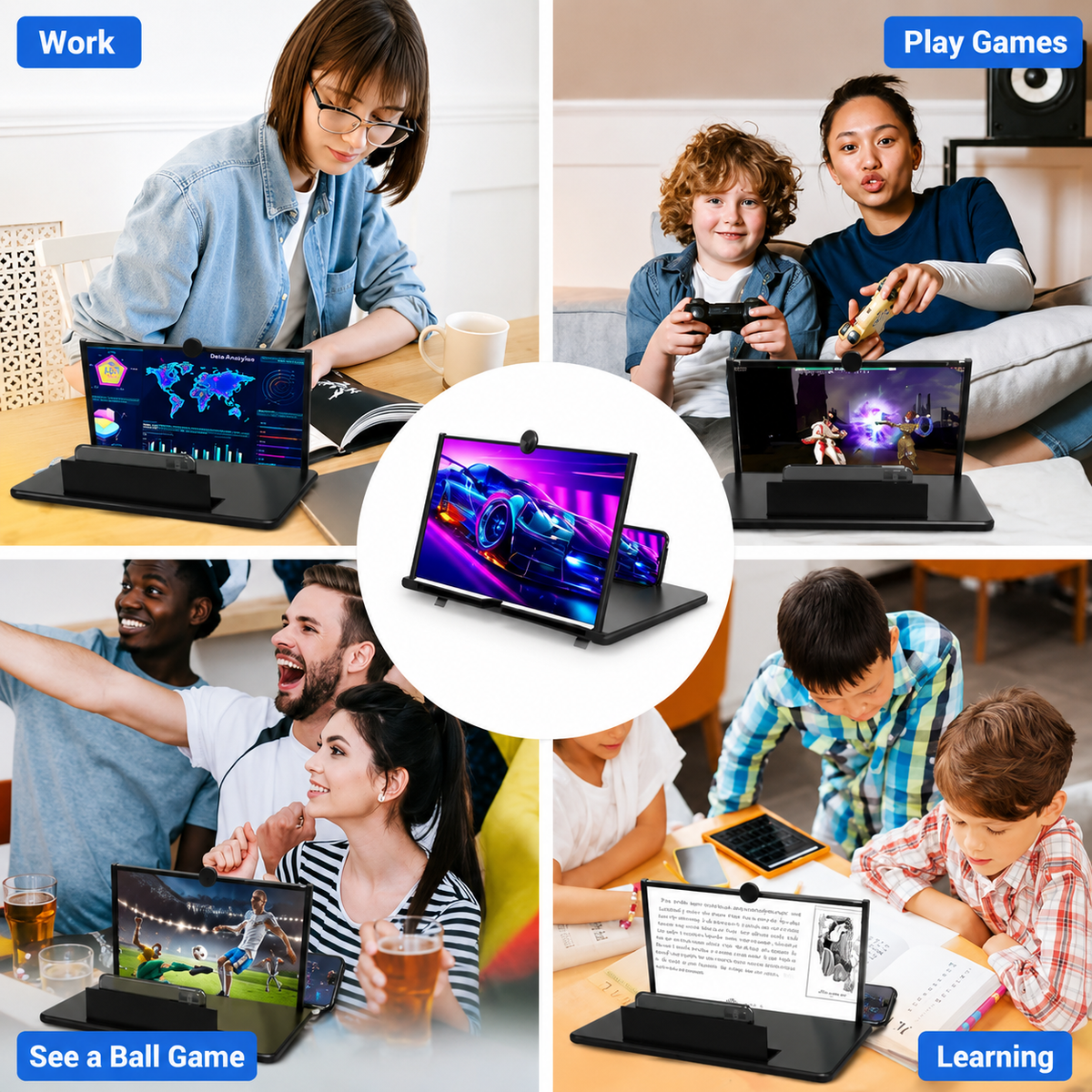 8-Inch HD Mobile Screen Magnifier