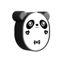 Plastic cute panda soap box wall mounted flip-top drain soap case | no drilling, waterproof - Durable Plastic