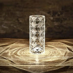 Rechargeable Crystal Diamond Table Lamp with Touch Control & Remote | USB LED Night Lamp for Bedroom, Living Room & Home Décor