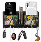 Combo Wooden Key Holder | Wall-Mounted Decorative Organizer for Home, Office & Bedroom | Black