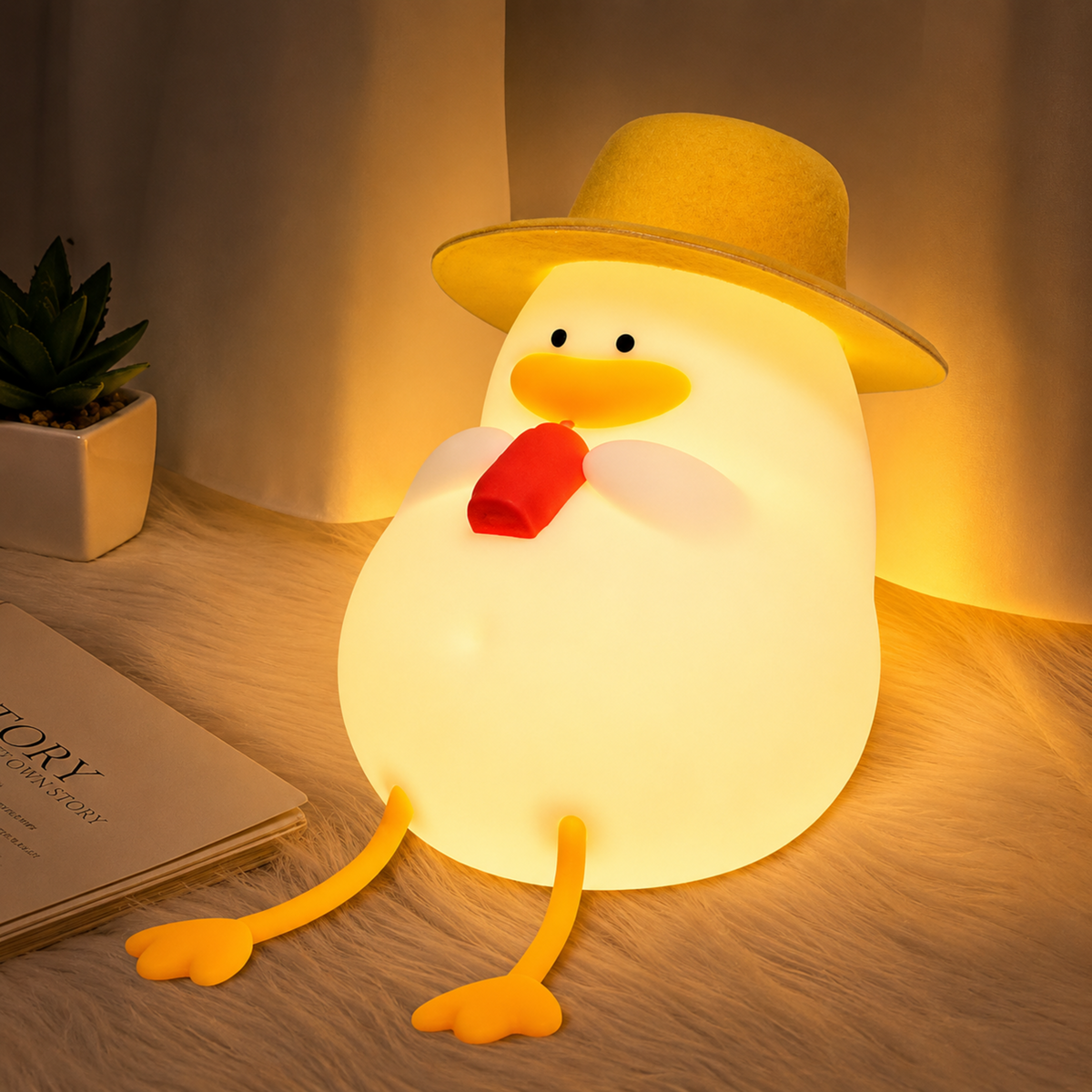Rechargeable Duck LED Night Lamp