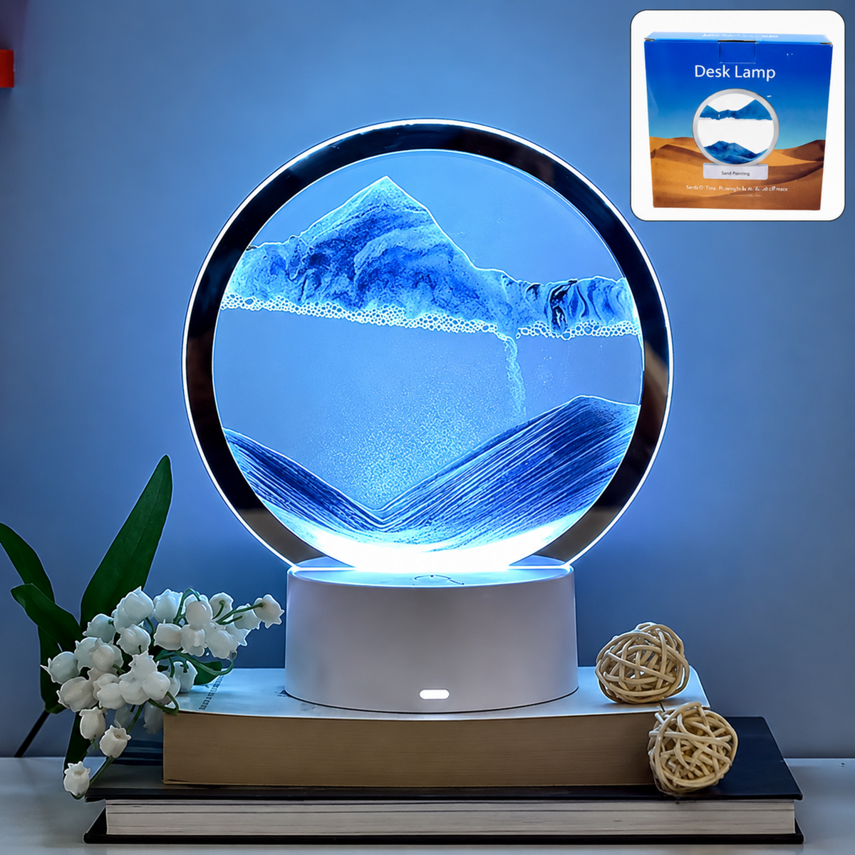 5 Color Light Moving Sand Art Picture (1 Pc)