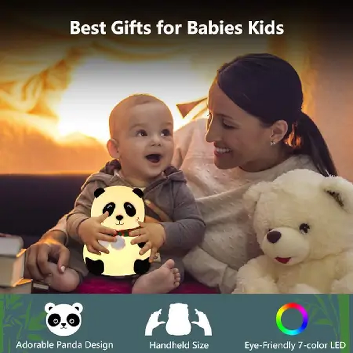 Cute Silicone Panda LED Night Lamp