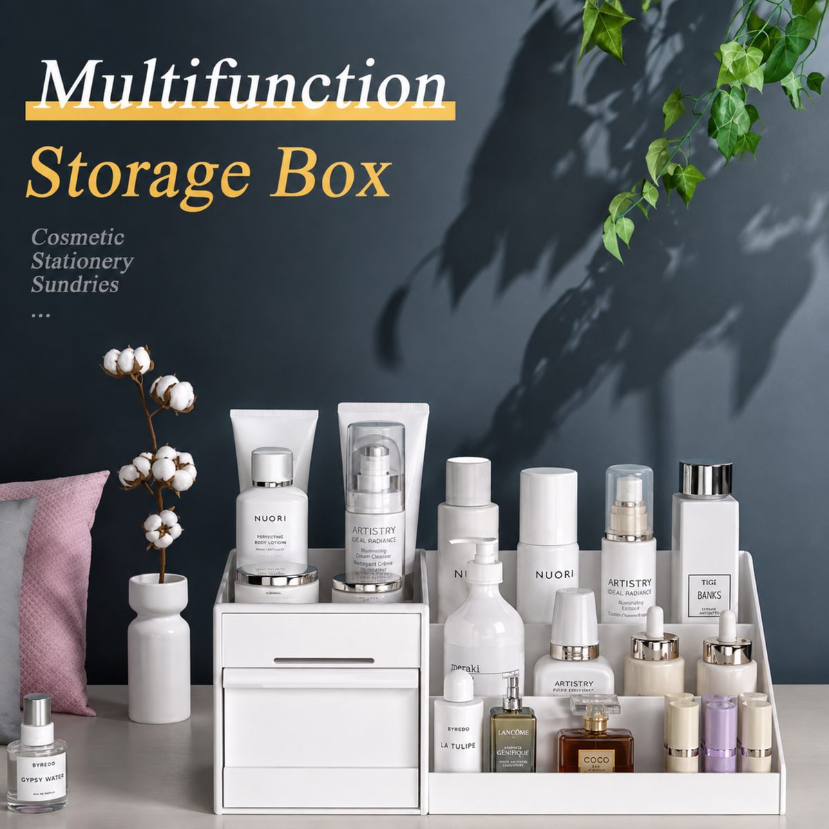 Makeup Organizer With Storage Drawers