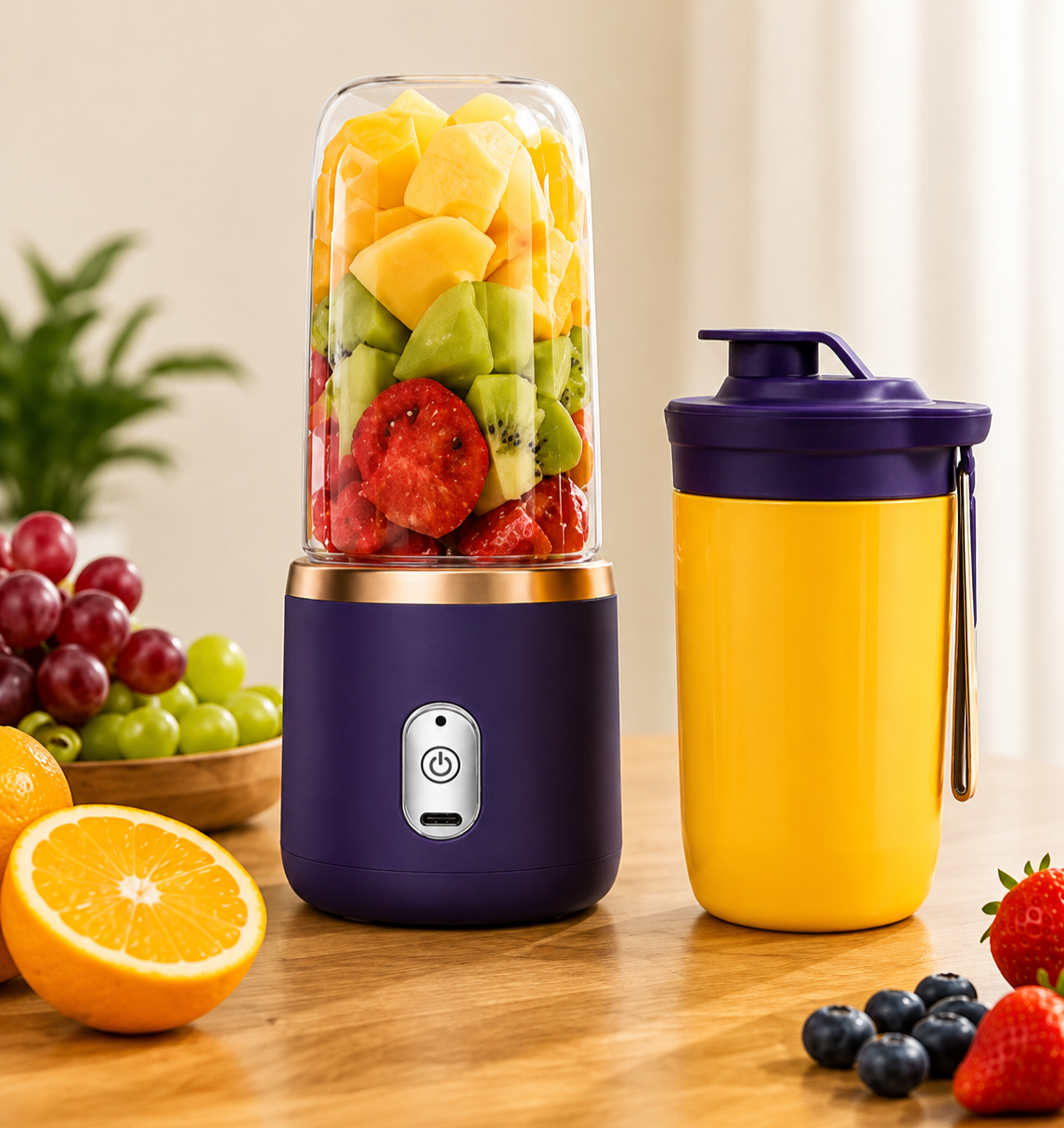 500ML Portable USB Rechargeable Juicer