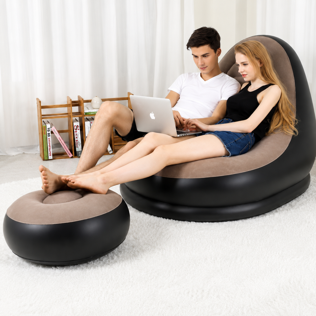 Inflatable Lounge Sofa With Footrest