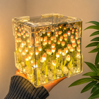 3D Tulip Infinity Mirror Lamp