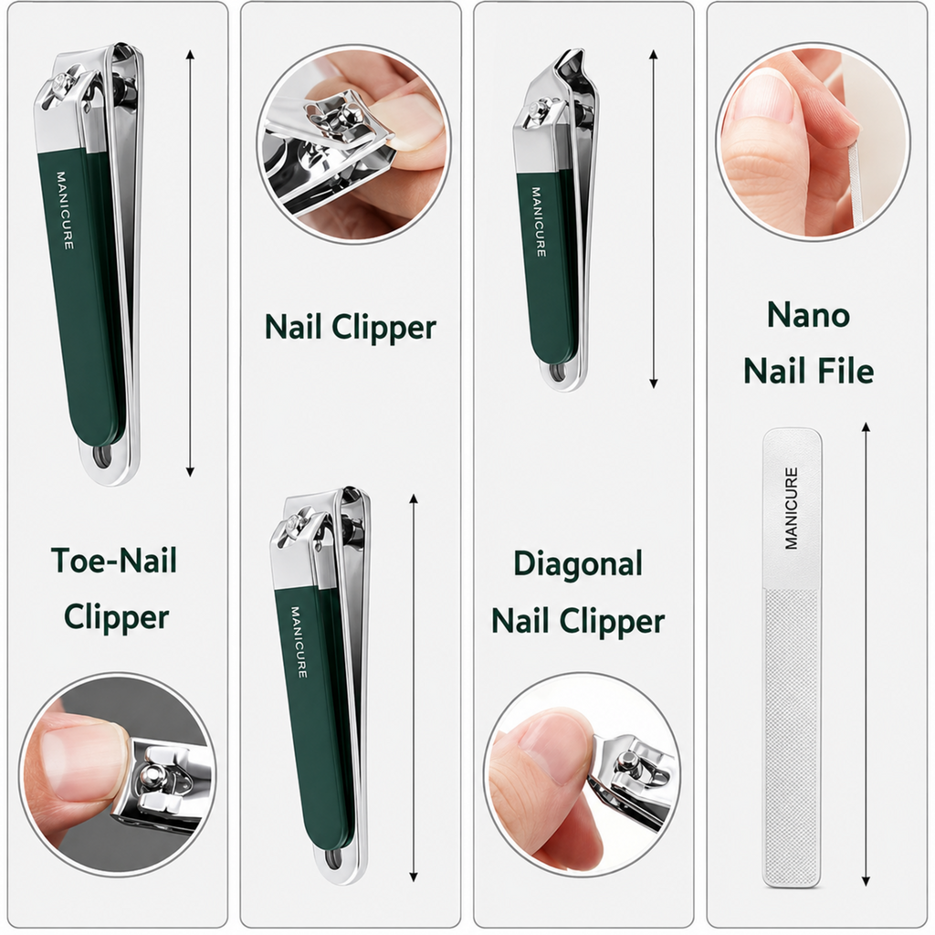 10 In 1 Manicure Grooming Kit