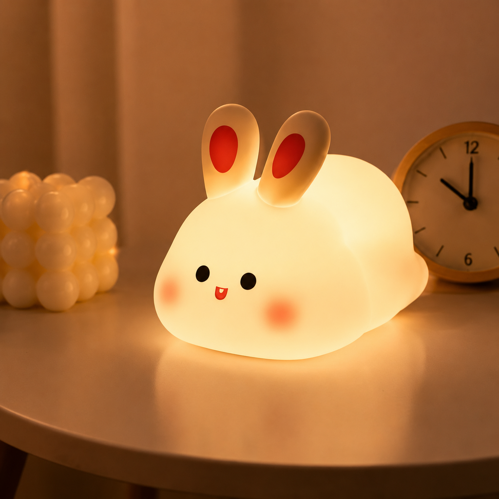 Cute Rabbit Silicone Rechargeable Night Light