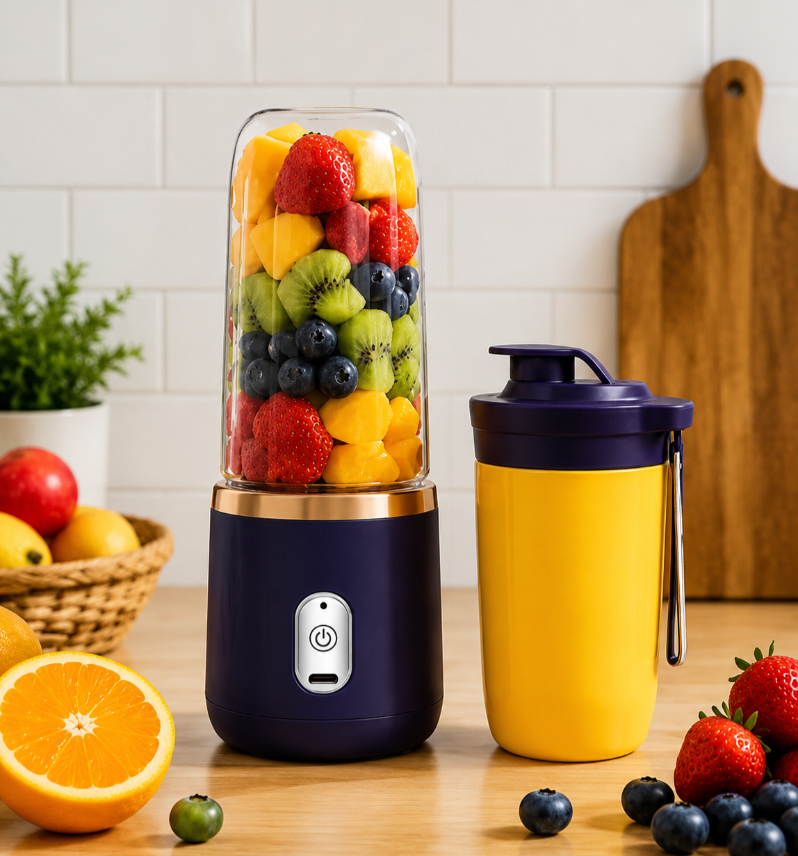 500ML Portable USB Rechargeable Juicer