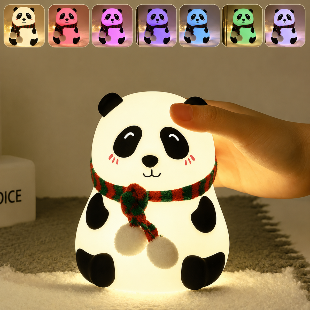 Cute Silicone Panda LED Night Lamp