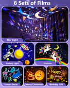 Galaxy Bunny Star Projector Lamp