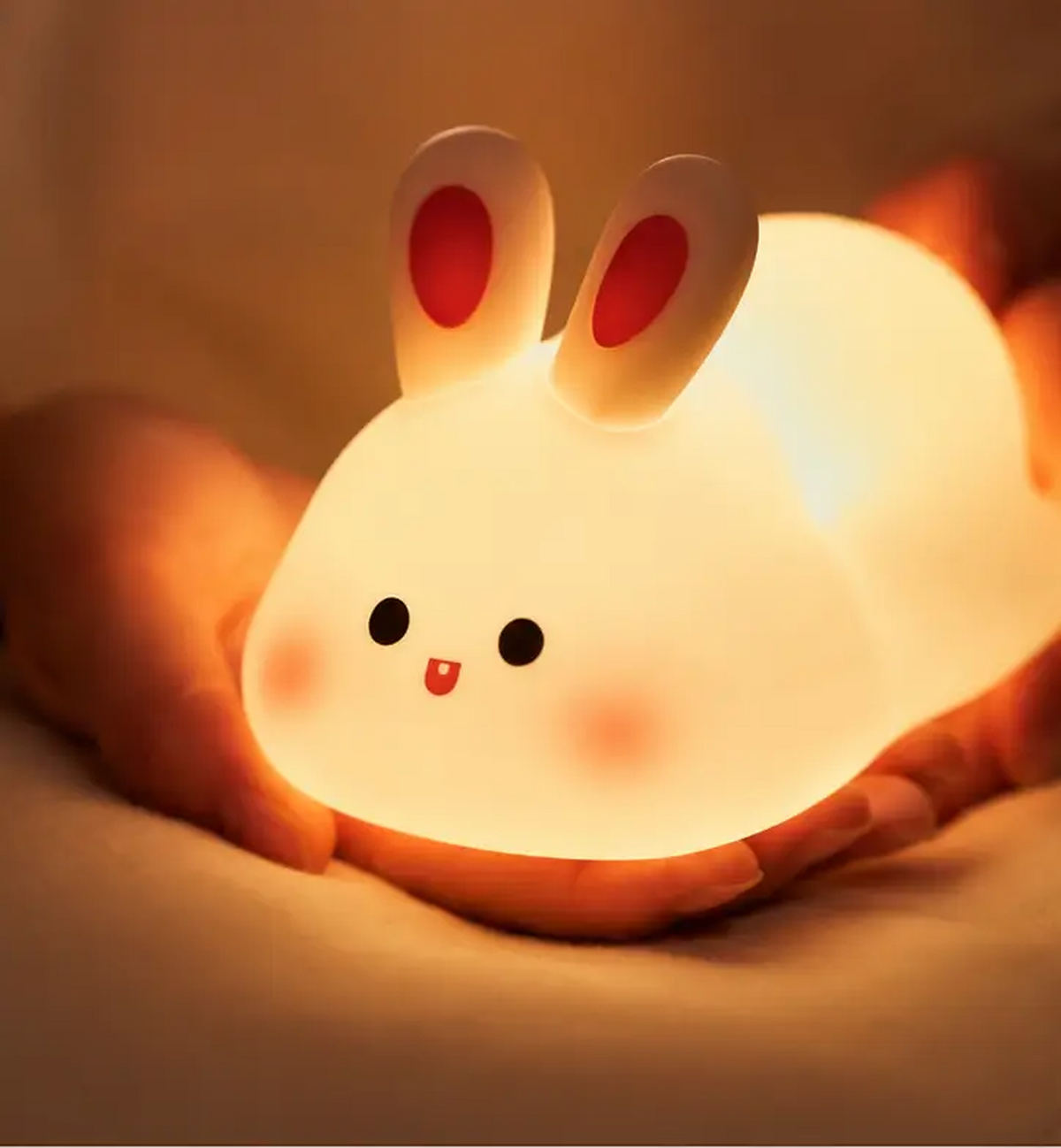 Cute Rabbit Silicone Rechargeable Night Light